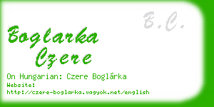 boglarka czere business card