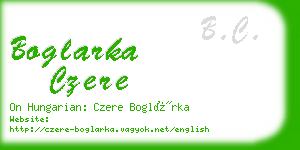 boglarka czere business card